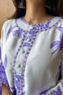 Aayna White Purple Classy Kurta Set